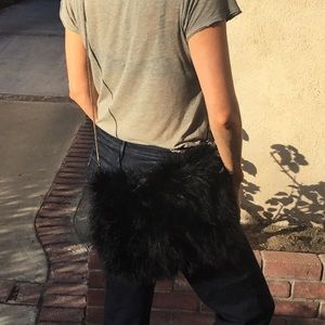 vintage EMPORIO ARMANI feather purse